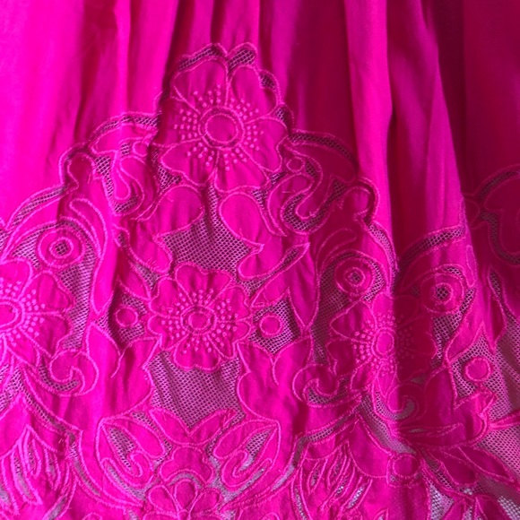 Fuchsia Anthropologie Lace Dress - Picture 2 of 4